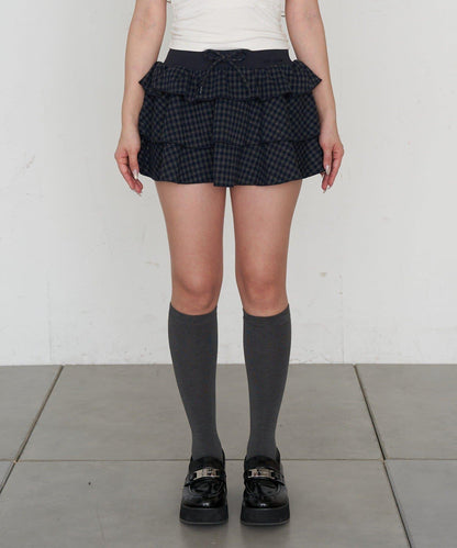 層疊蓬鬆迷你裙