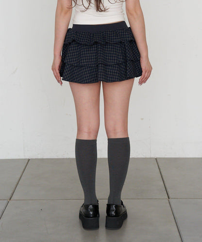 層疊蓬鬆迷你裙