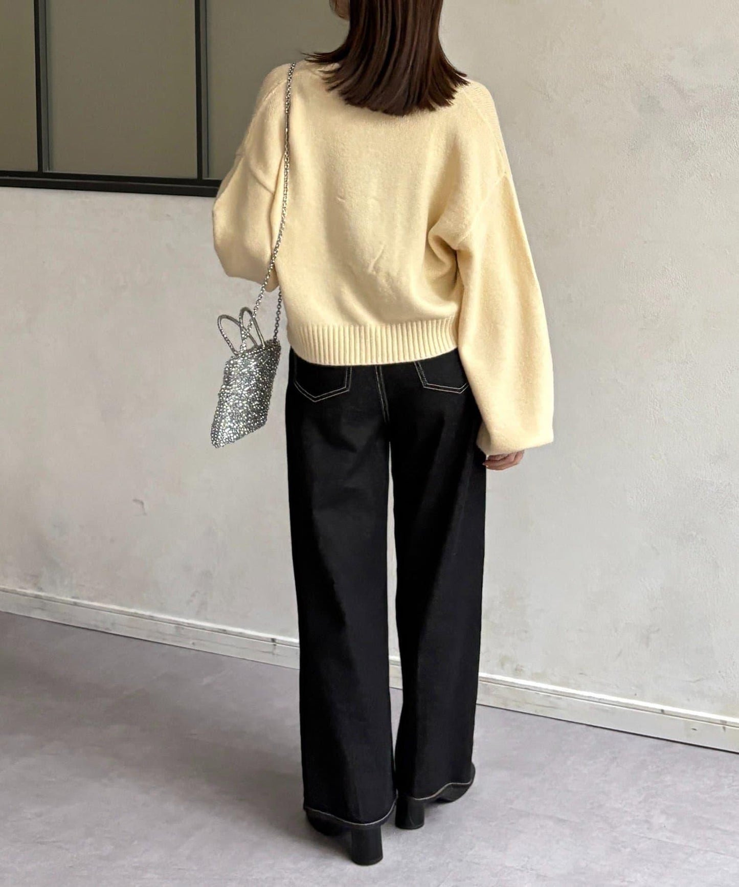 微妙色調紐扣短款開衫