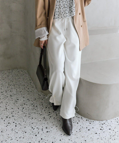 抽繩束腳休閒褲