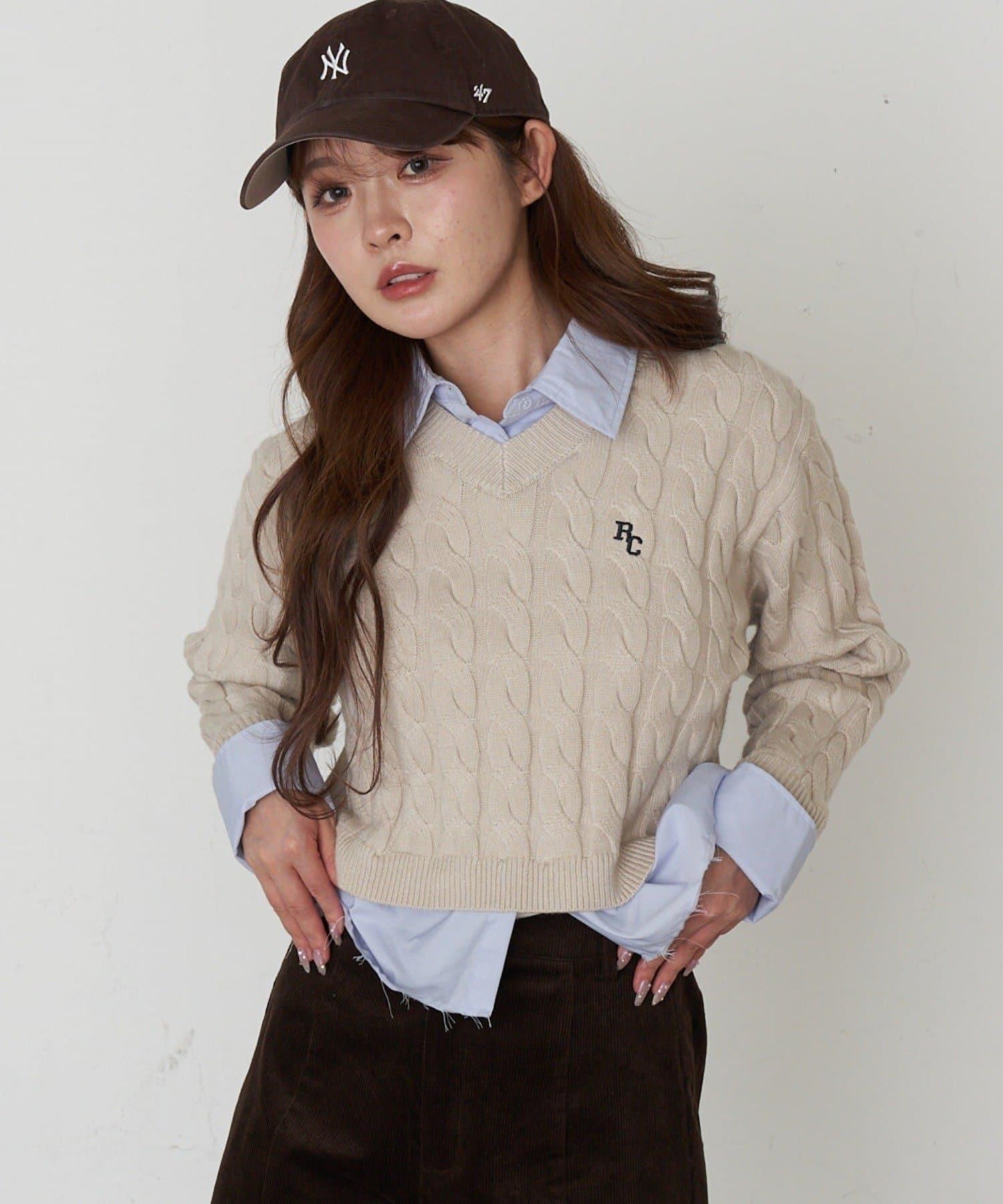 襯衫領針織毛衣