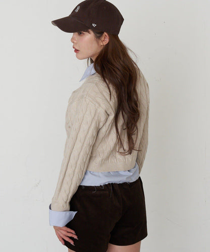 襯衫領針織毛衣