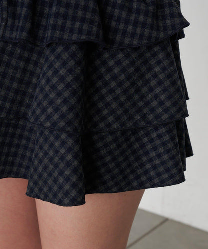 層疊蓬鬆迷你裙