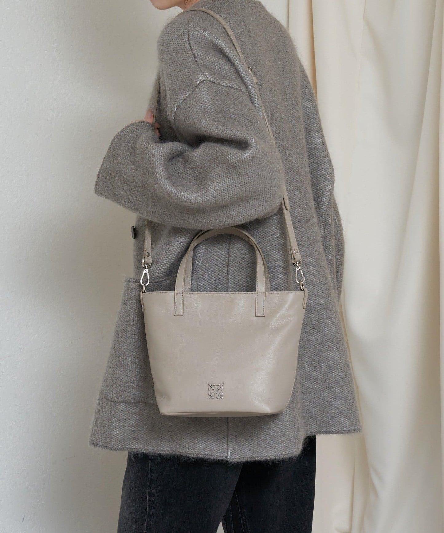 皮革兩用迷你托特包