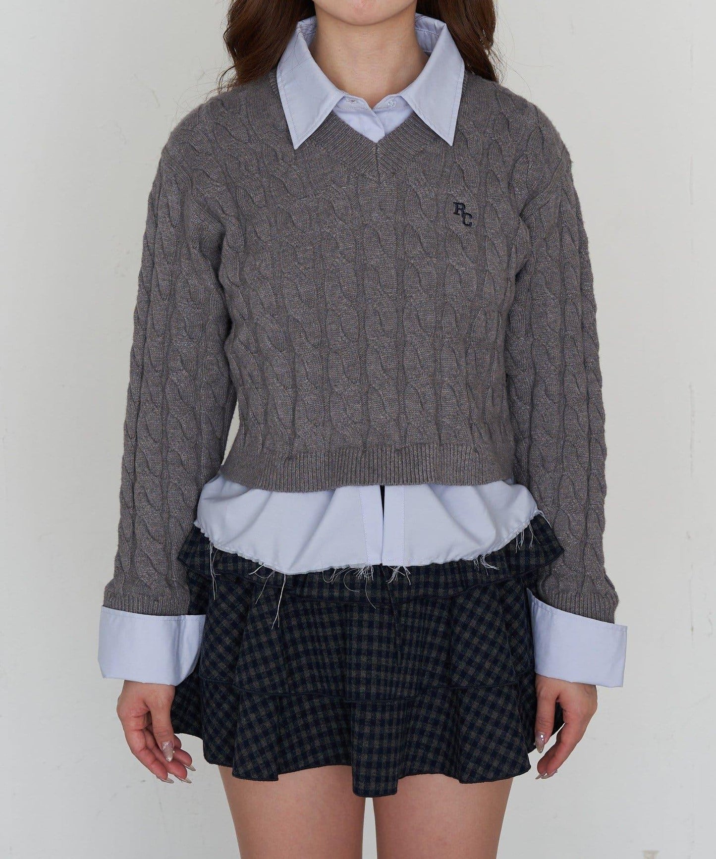 襯衫領針織毛衣