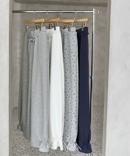 抽繩束腳休閒褲