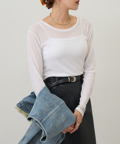 【26SS】基礎款透視長袖T恤