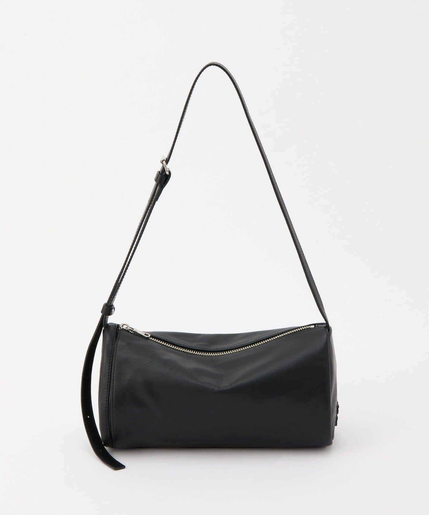 軟皮卷式單肩包