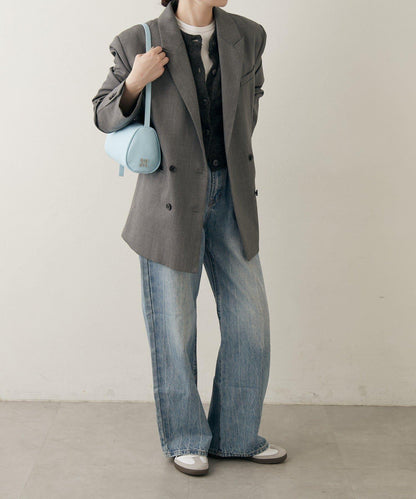 軟皮卷式單肩包