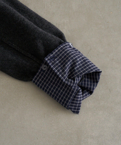 帶領V領刺繡針織衫