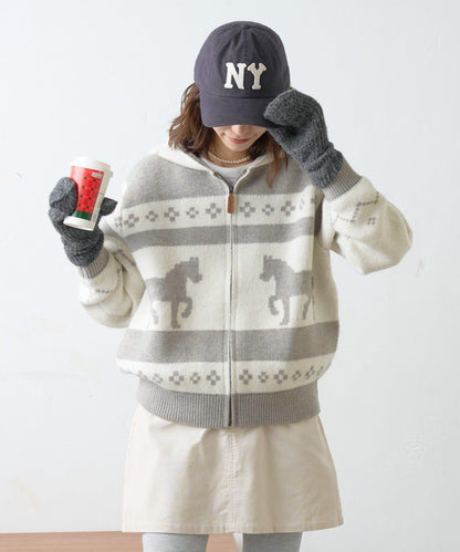 【GEVACO】考究風連帽針織開衫