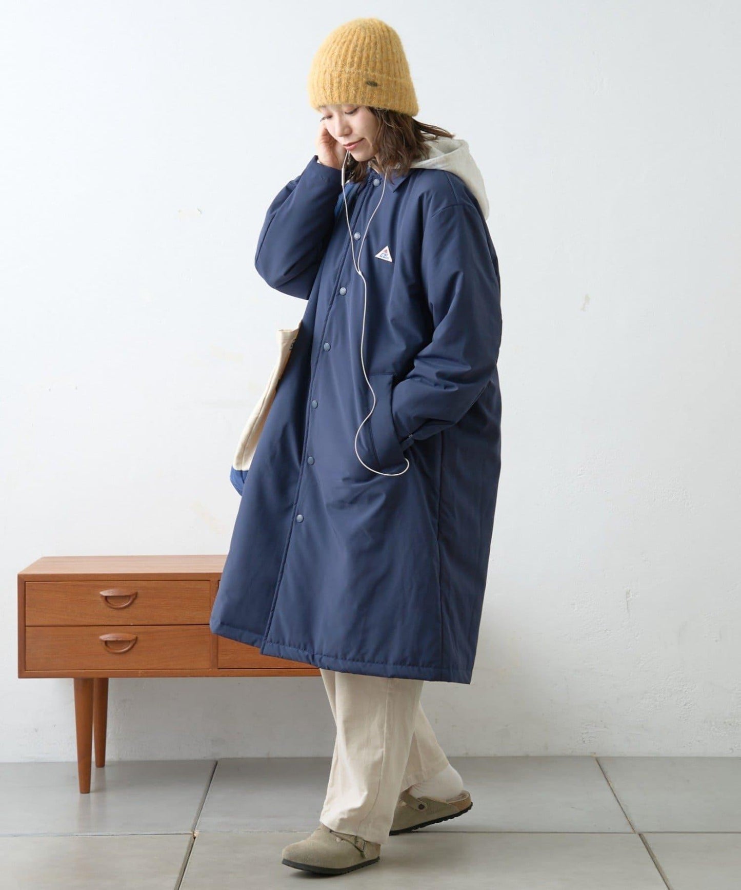 【GEVACO】中棉單排扣長款大衣