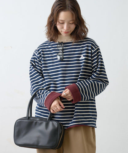 【GEVACO】內裡抓絨船領可雙面穿套頭衫