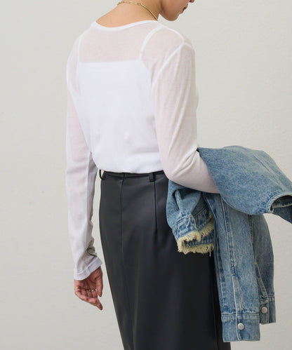 【26SS】基礎款透視長袖T恤