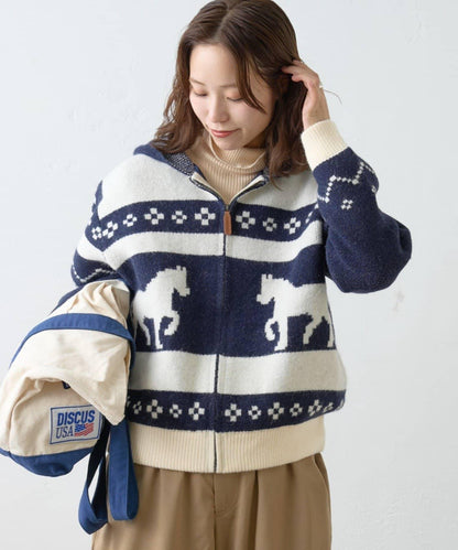 【GEVACO】考究風連帽針織開衫