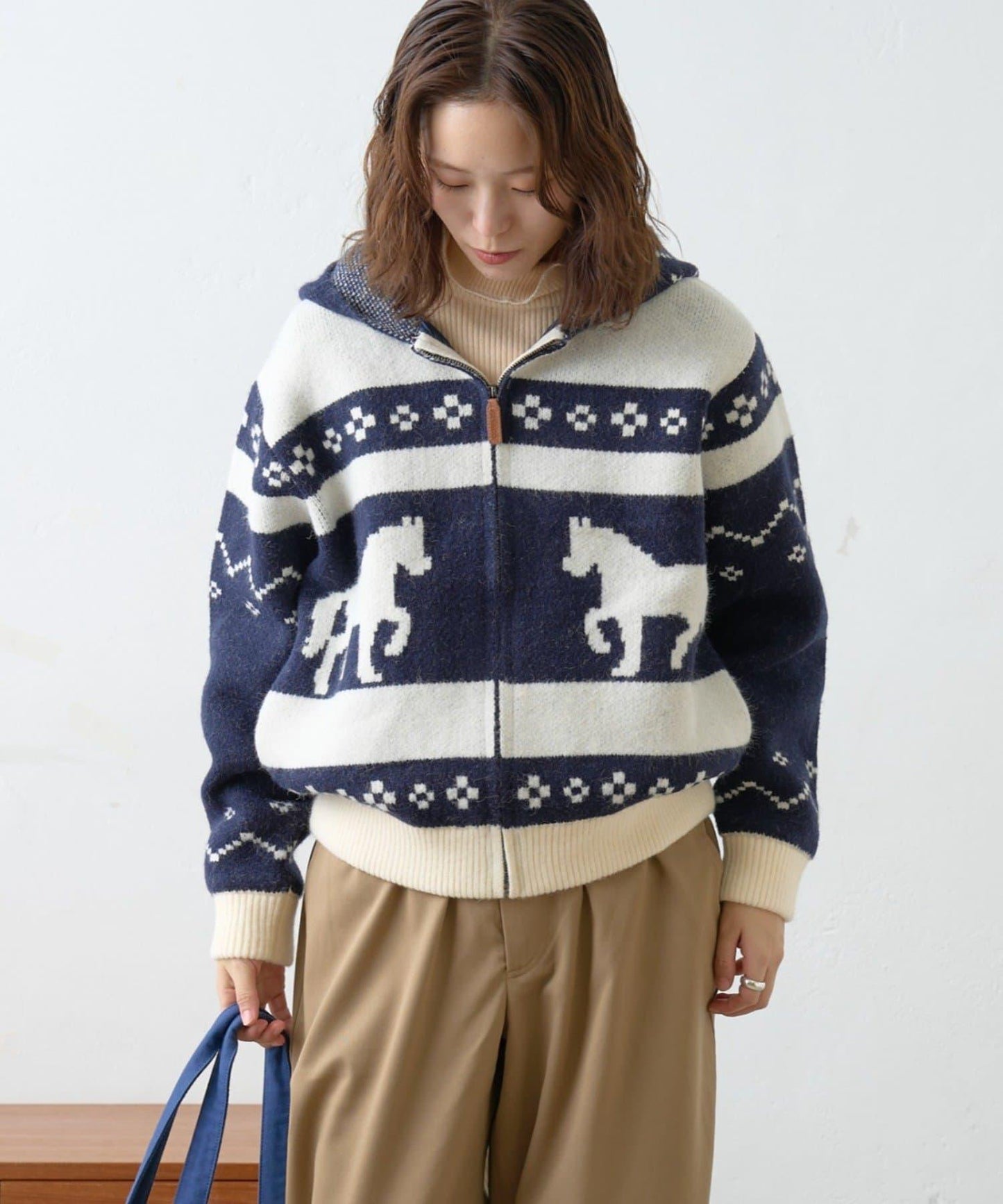 【GEVACO】考究風連帽針織開衫