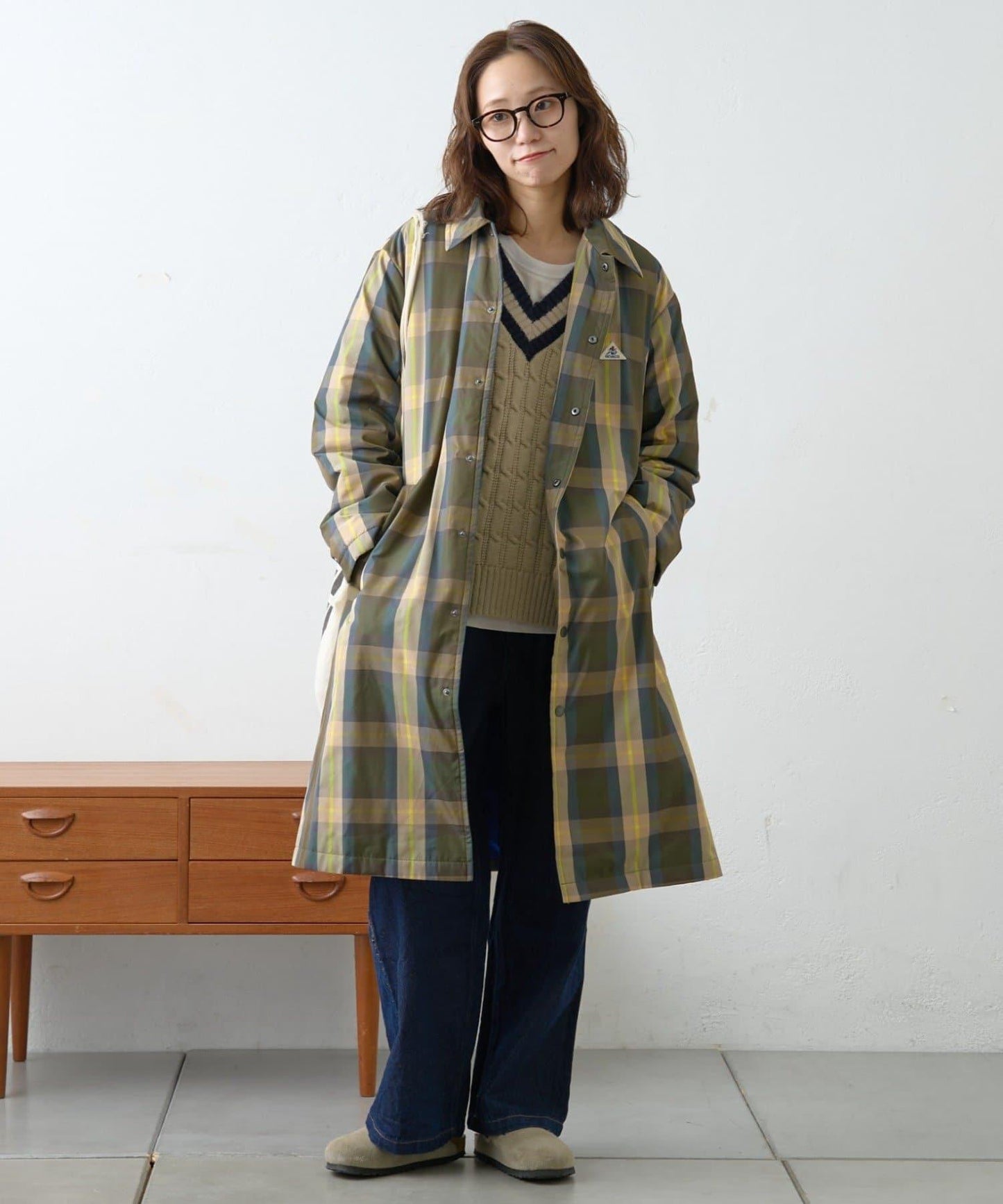 【GEVACO】中棉單排扣長款大衣