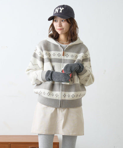 【GEVACO】考究風連帽針織開衫