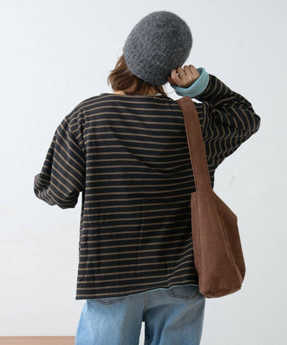 【GEVACO】內裡抓絨船領可雙面穿套頭衫