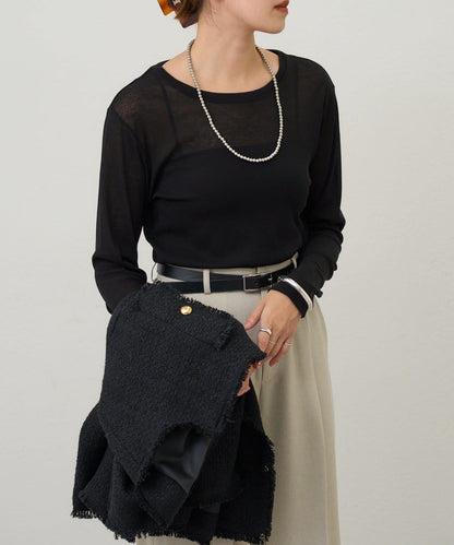 【26SS】基礎款透視長袖T恤