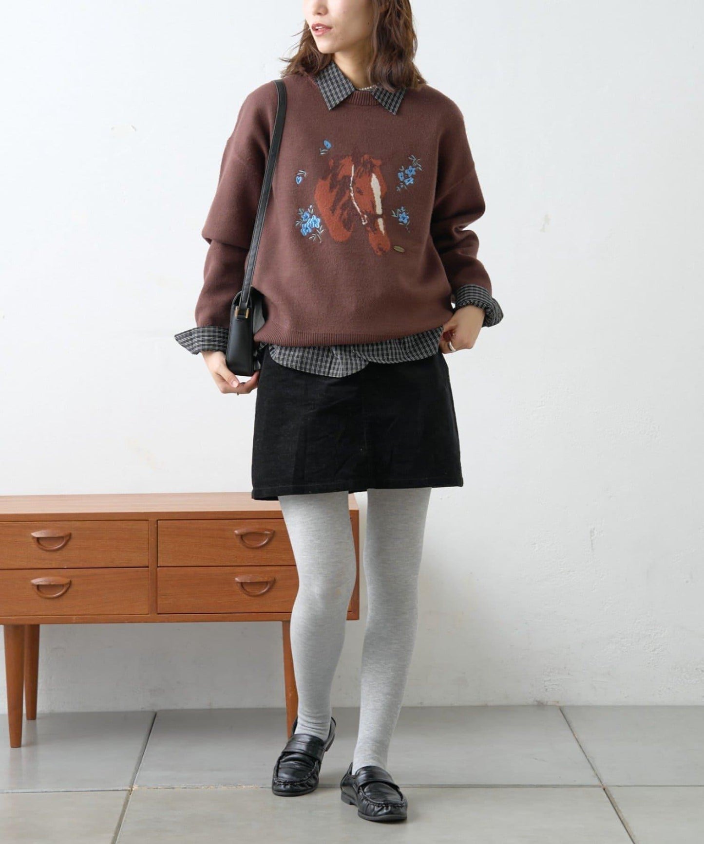 【GEVACO】花卉提花針織衫