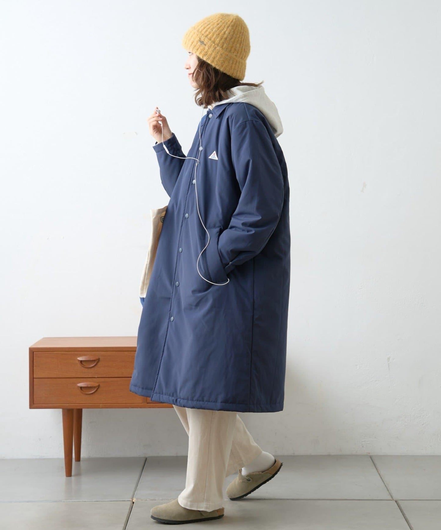 【GEVACO】中棉單排扣長款大衣