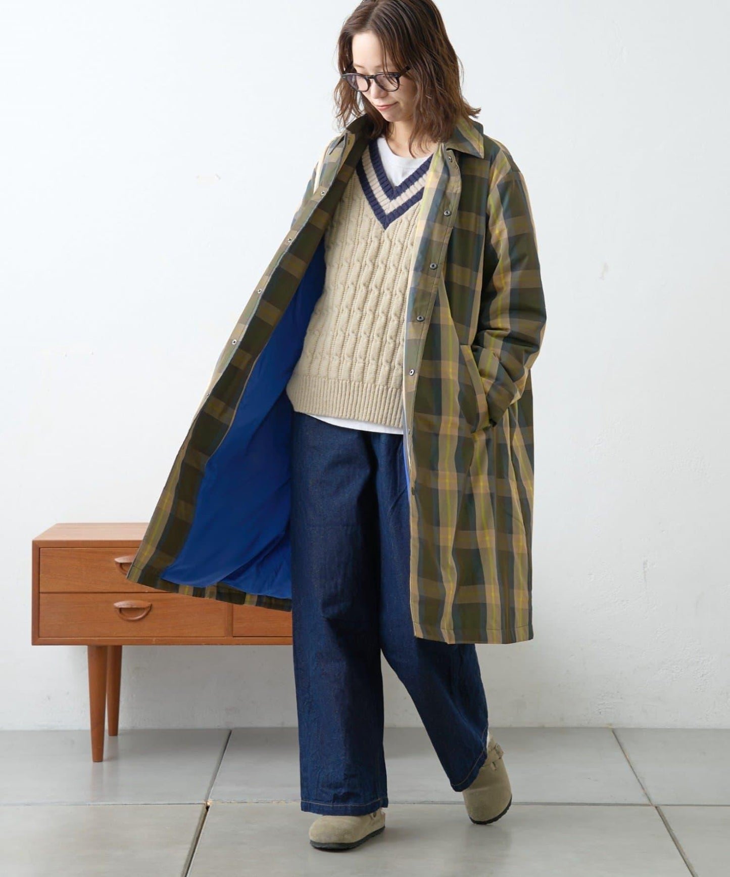 【GEVACO】中棉單排扣長款大衣