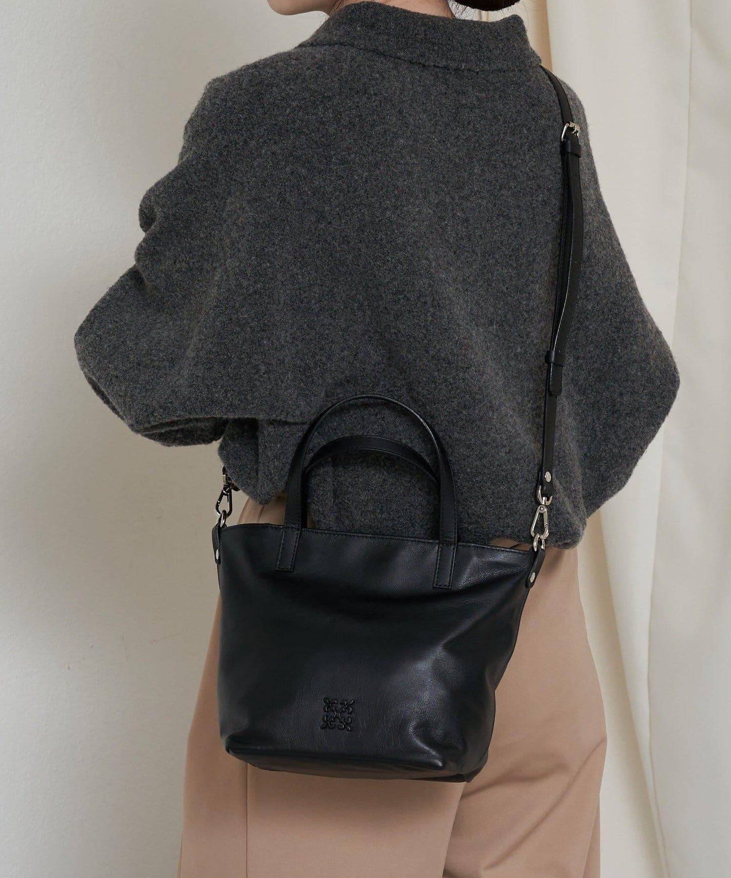 皮革兩用迷你托特包