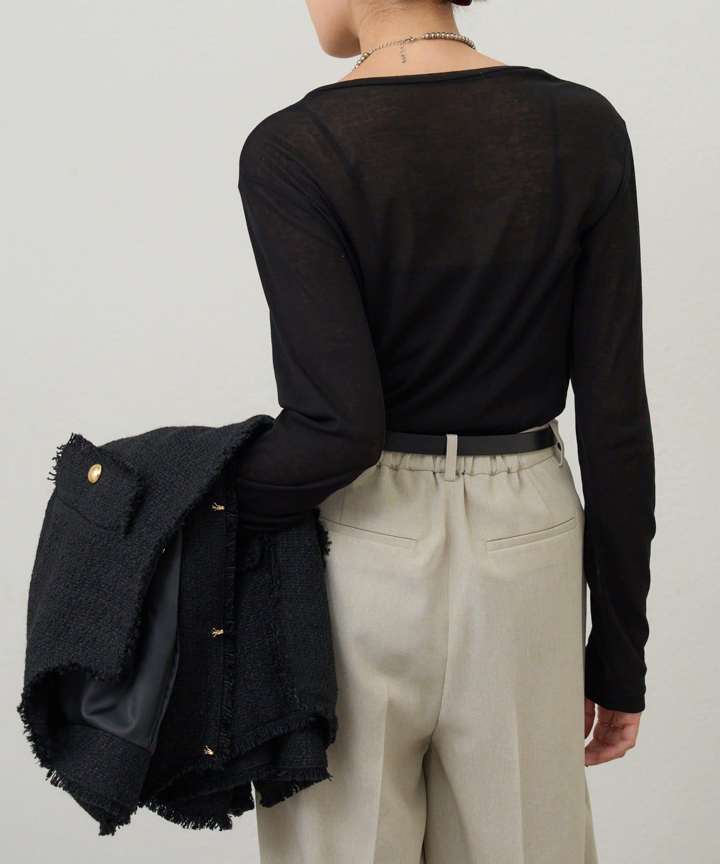 【26SS】基礎款透視長袖T恤