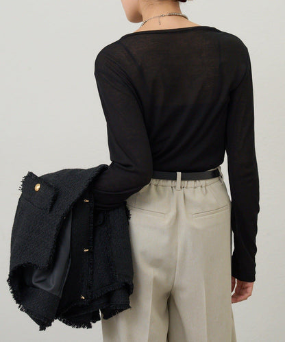 【26SS】基礎款透視長袖T恤