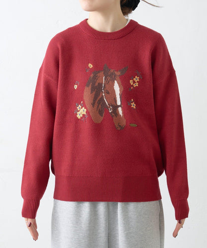 【GEVACO】花卉提花針織衫