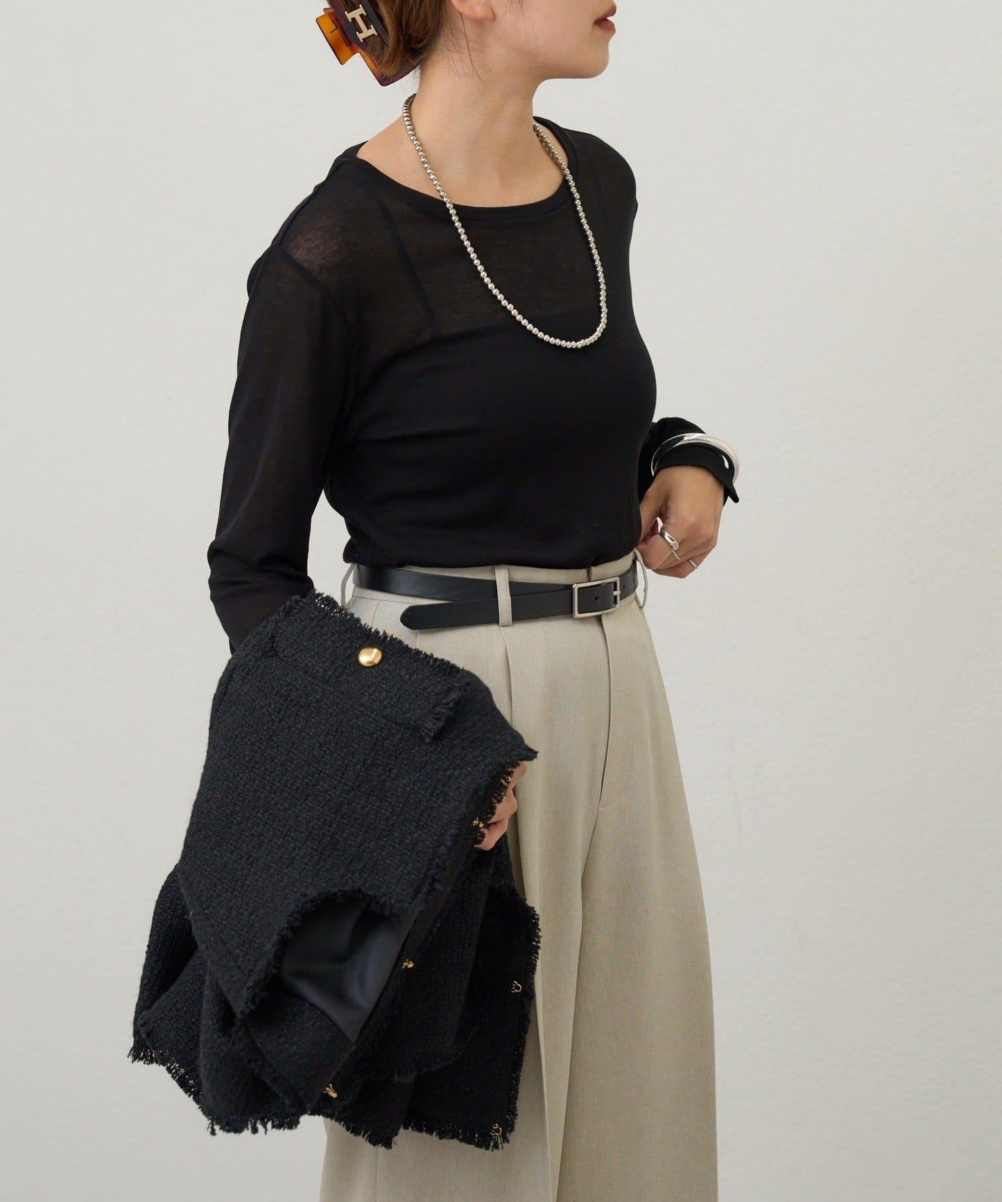 【26SS】基礎款透視長袖T恤