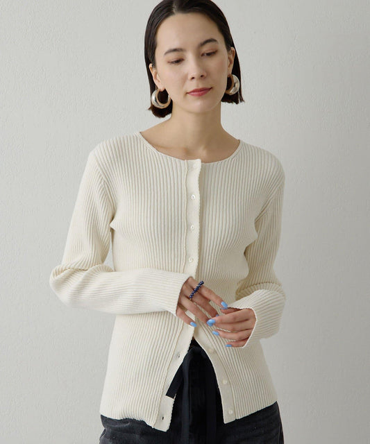 RAW SILK 羅紋開衫