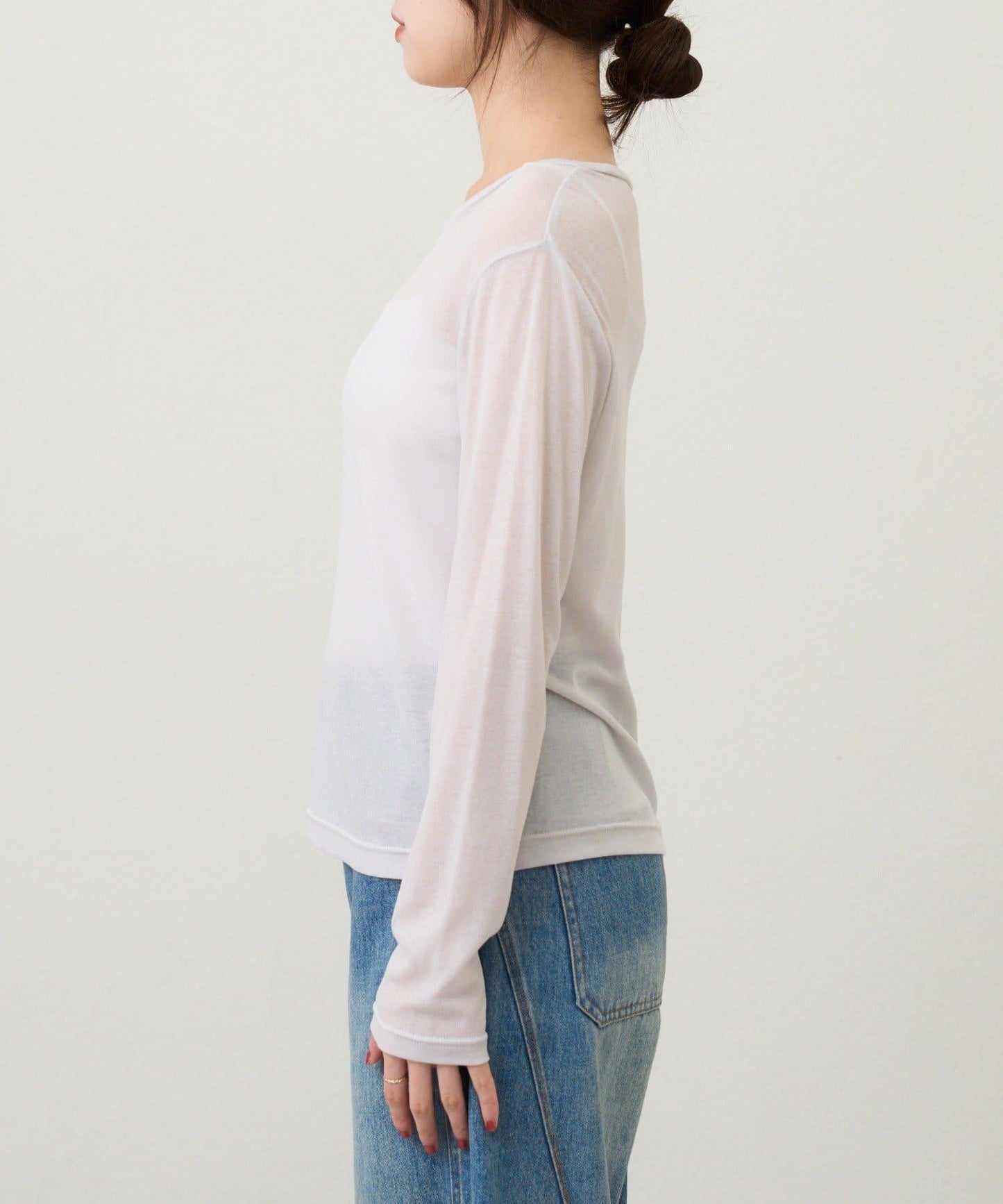 【26SS】基礎款透視長袖T恤