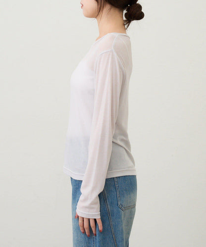 【26SS】基礎款透視長袖T恤
