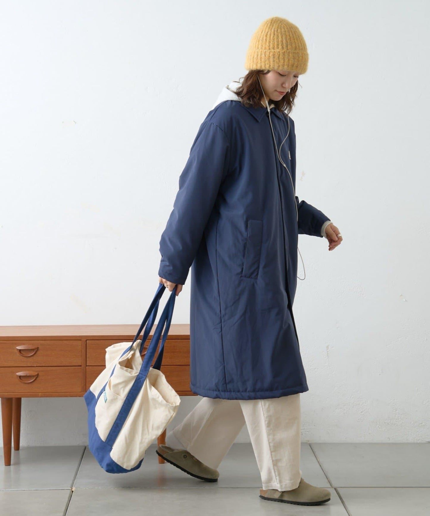 【GEVACO】中棉單排扣長款大衣