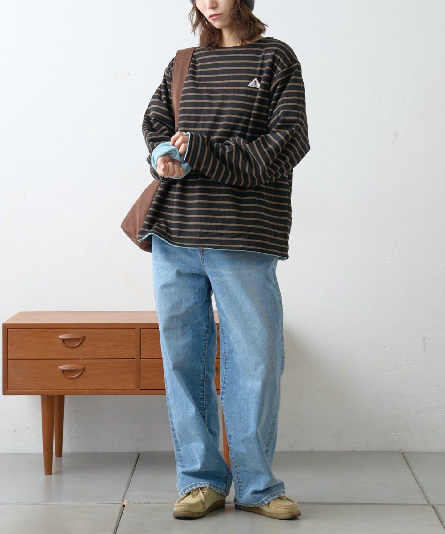 【GEVACO】內裡抓絨船領可雙面穿套頭衫