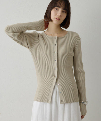 RAW SILK 羅紋開衫