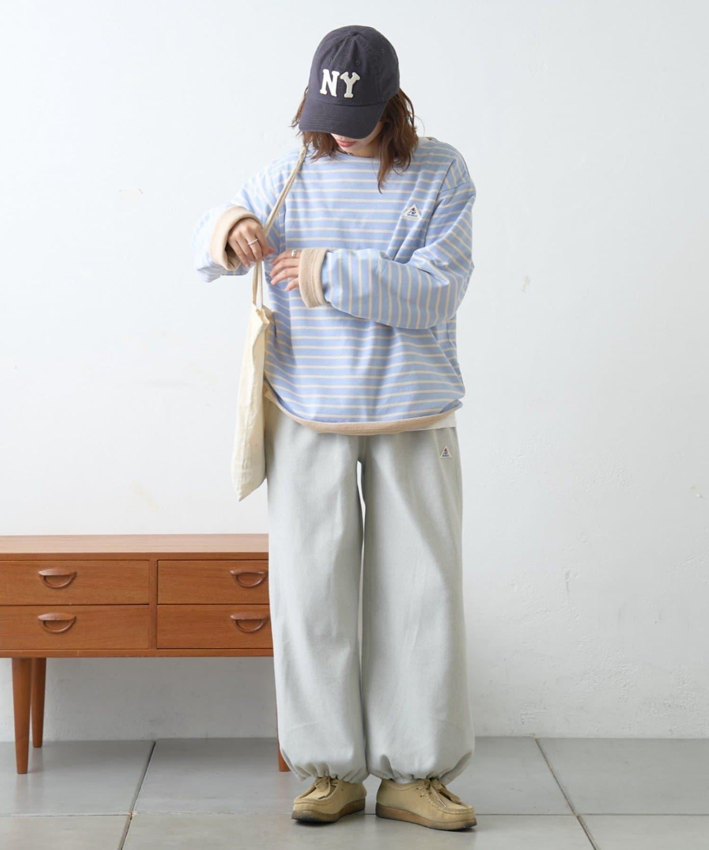 【GEVACO】內裡抓絨船領可雙面穿套頭衫