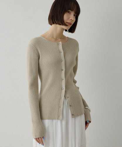 RAW SILK 羅紋開衫