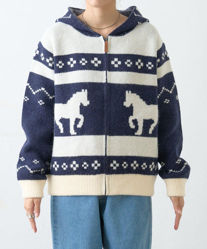 【GEVACO】考究風連帽針織開衫