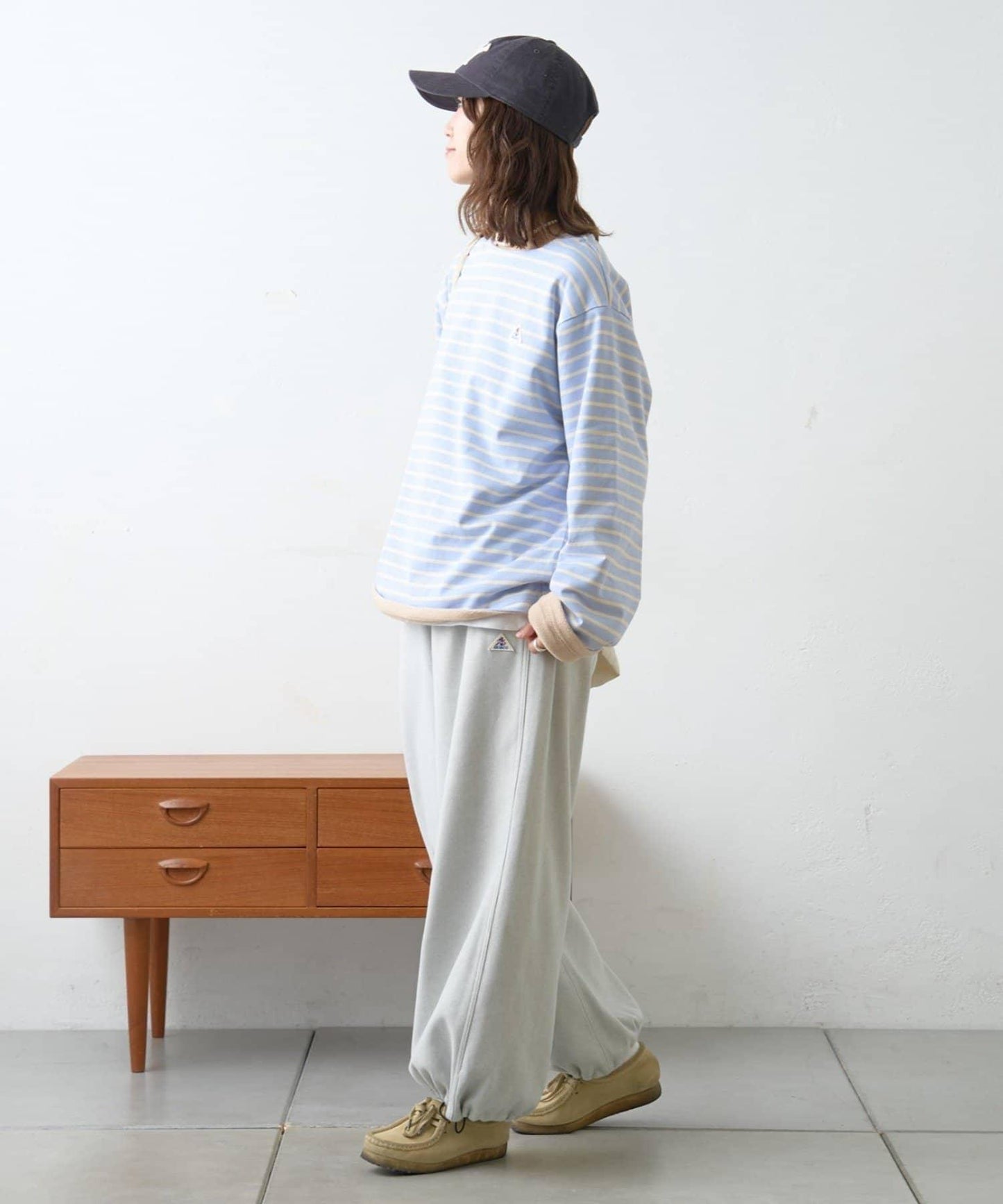 【GEVACO】內裡抓絨船領可雙面穿套頭衫