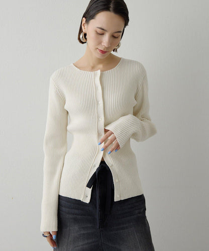 RAW SILK 羅紋開衫