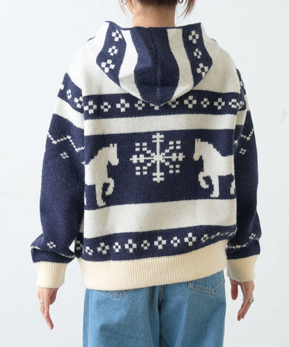 【GEVACO】考究風連帽針織開衫