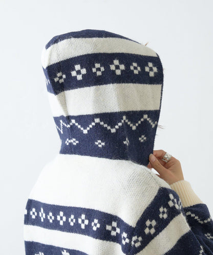 【GEVACO】考究風連帽針織開衫