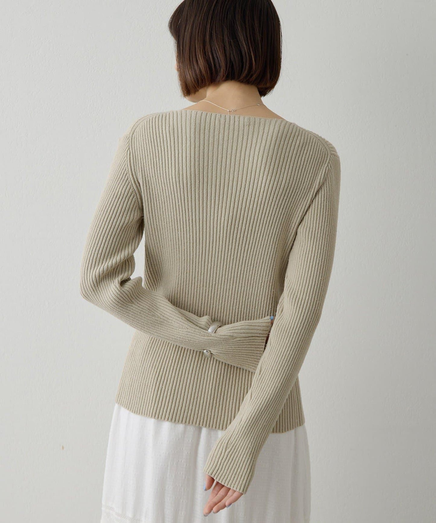 RAW SILK 羅紋開衫