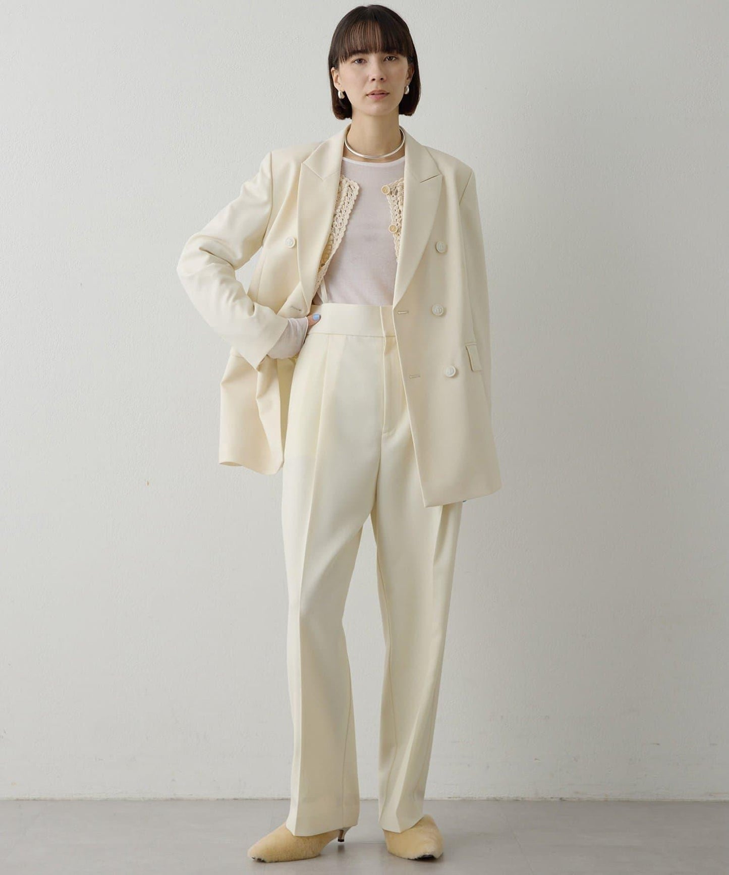 海軍風西裝外套