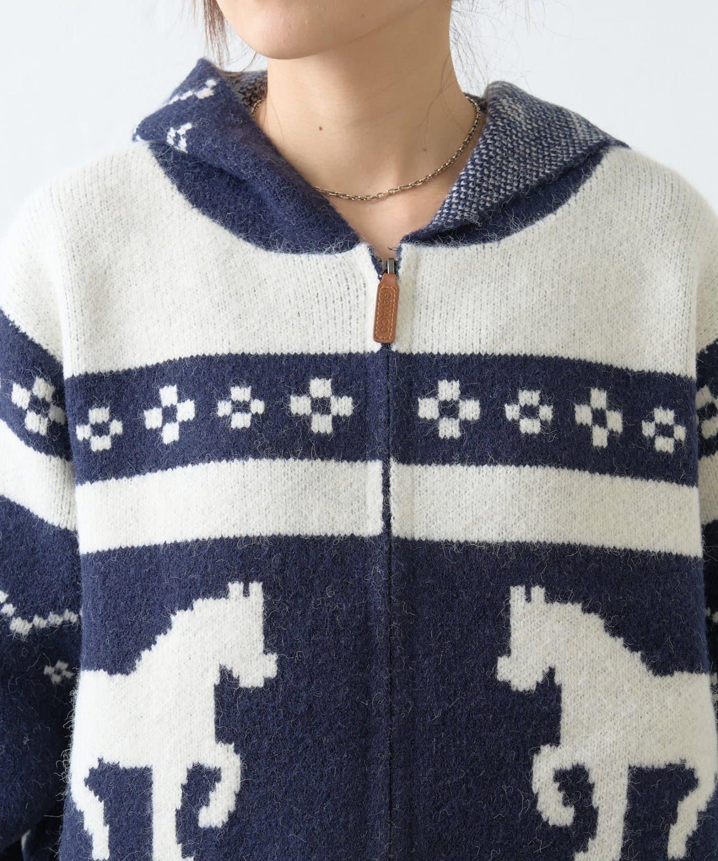 【GEVACO】考究風連帽針織開衫