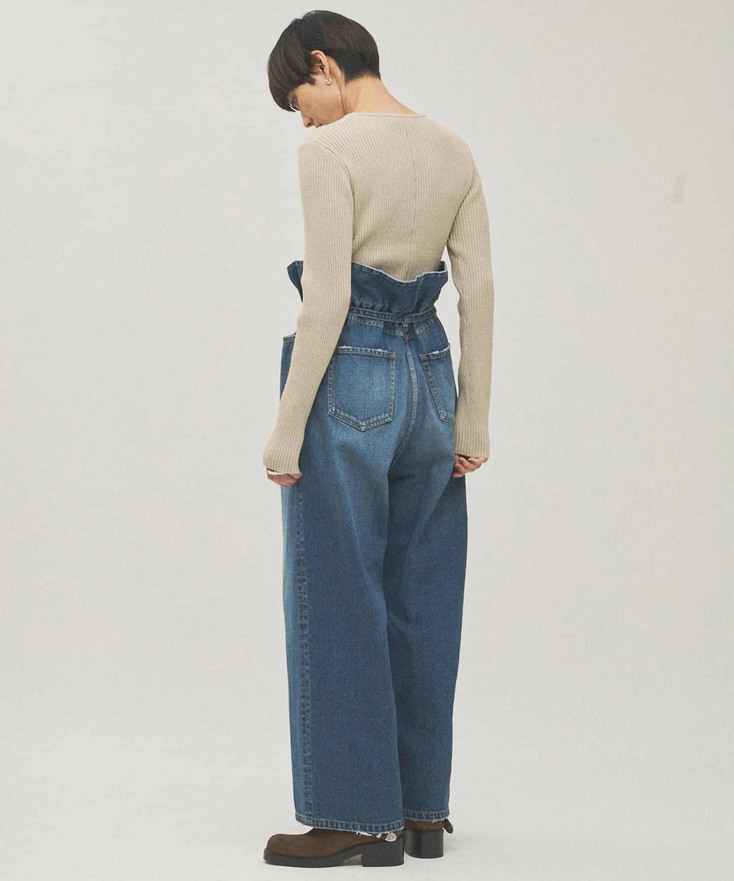 RAW SILK蕾絲繫帶套頭衫