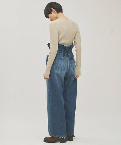 RAW SILK蕾絲繫帶套頭衫